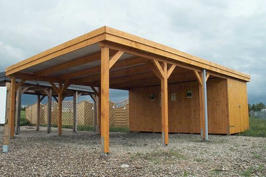 Carport aus Holz